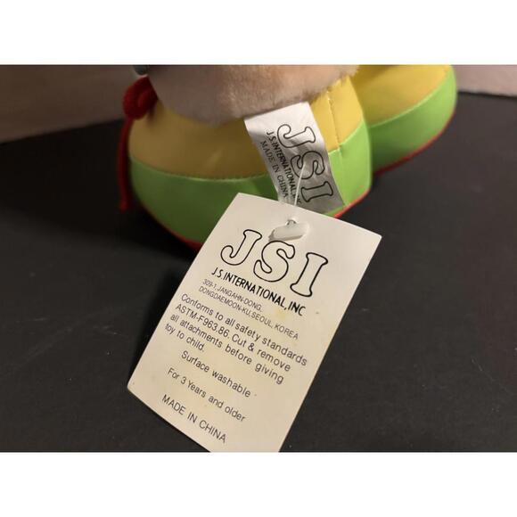 Vintage Jumbo Troll Plush Boy With Overalls Blue Eyes Yellow Hair JSI Brand NEW - Picture 6 of 9